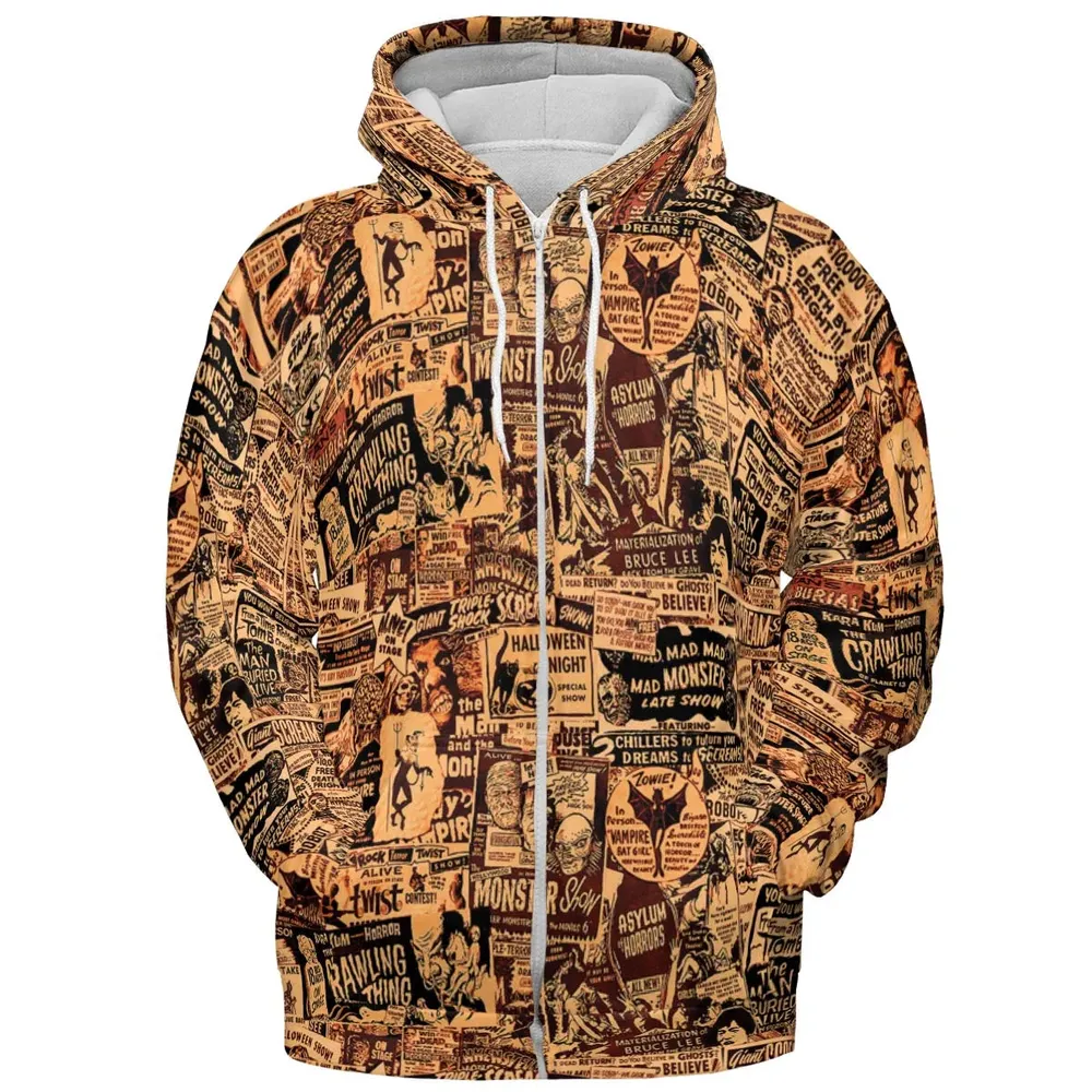 The Monster Show Mashup All-over Print Hoodie - 3