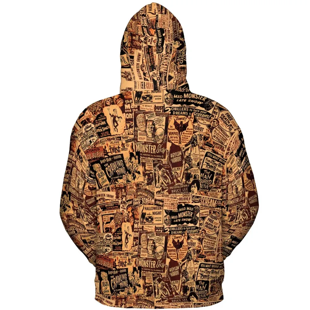 The Monster Show Mashup All-over Print Hoodie - 4