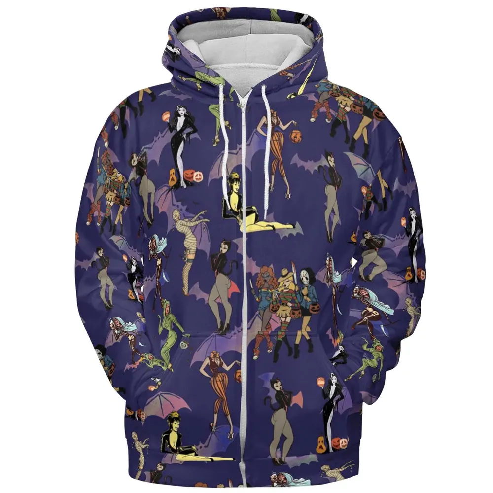 Horror Pin Up Girls All-over Print Hoodie - 3
