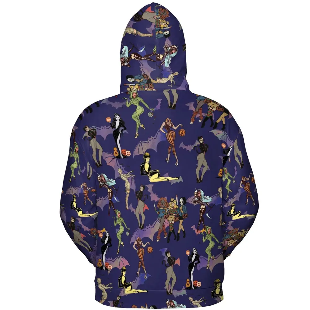 Horror Pin Up Girls All-over Print Hoodie - 4