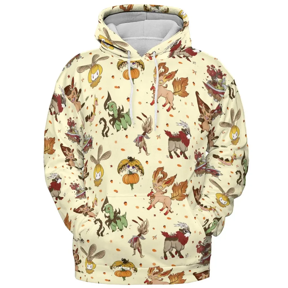 Autumn Vibes Pokemon Pattern All-over Print Hoodie - 2