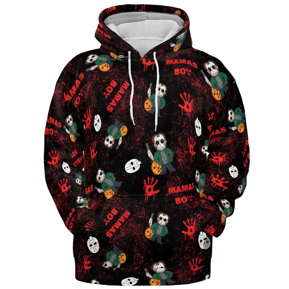 Mamas Boy Friday the 13th All-over Print Hoodie - 2
