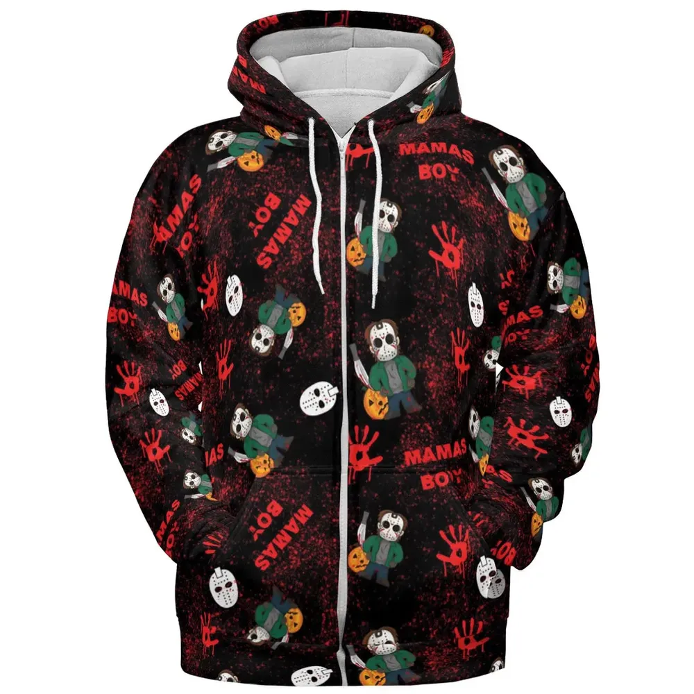 Mamas Boy Friday the 13th All-over Print Hoodie - 3