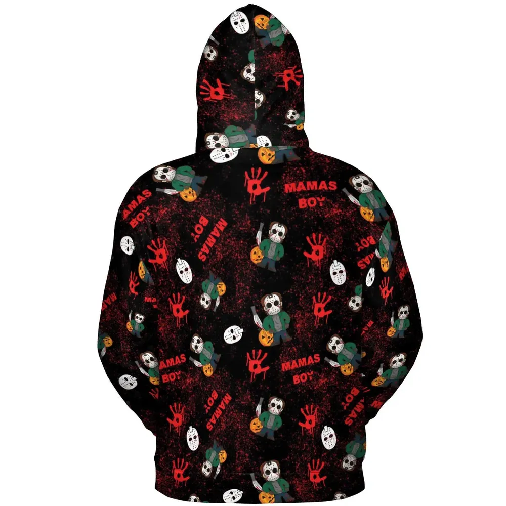 Mamas Boy Friday the 13th All-over Print Hoodie - 4