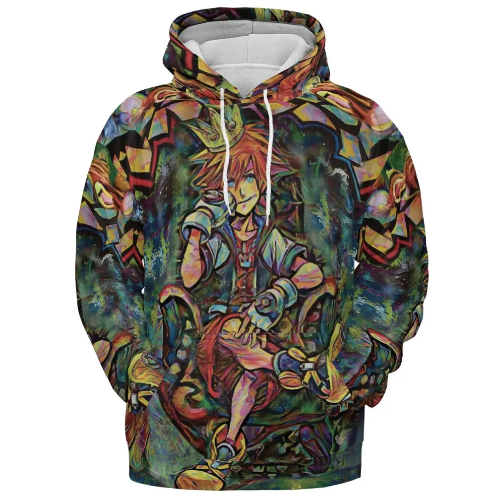 Trippy Sora Kingdom Hearts All-over Print Hoodie - 2