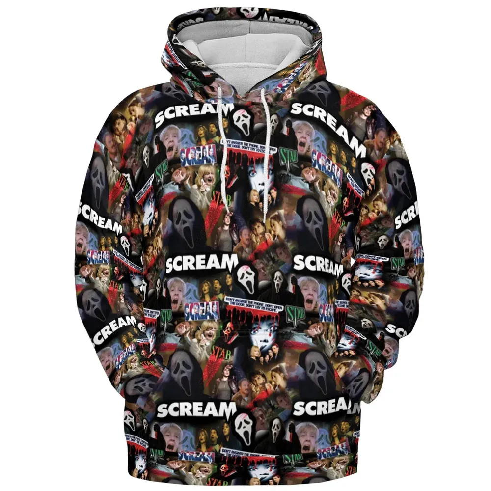 Slasher Chic Scream All-over Print Hoodie - 2