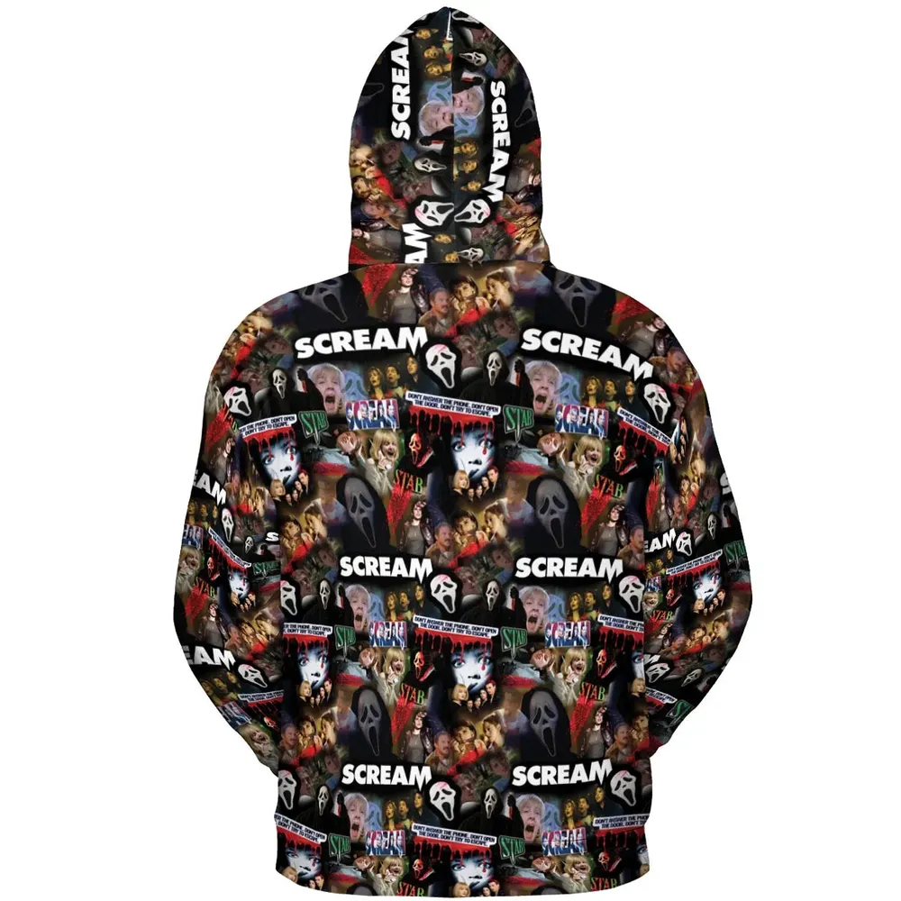 Slasher Chic Scream All-over Print Hoodie - 4