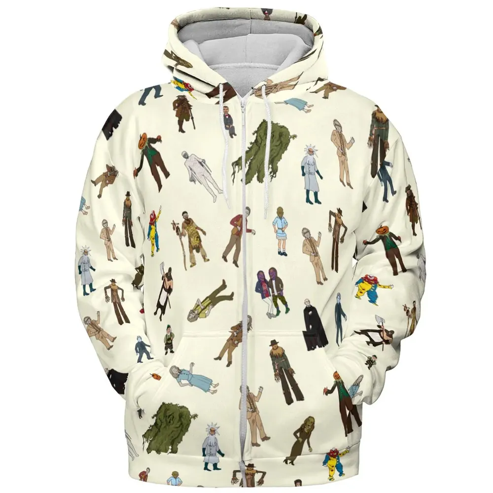 Monster Characters from Goosebumps All-over Print Hoodie - 3