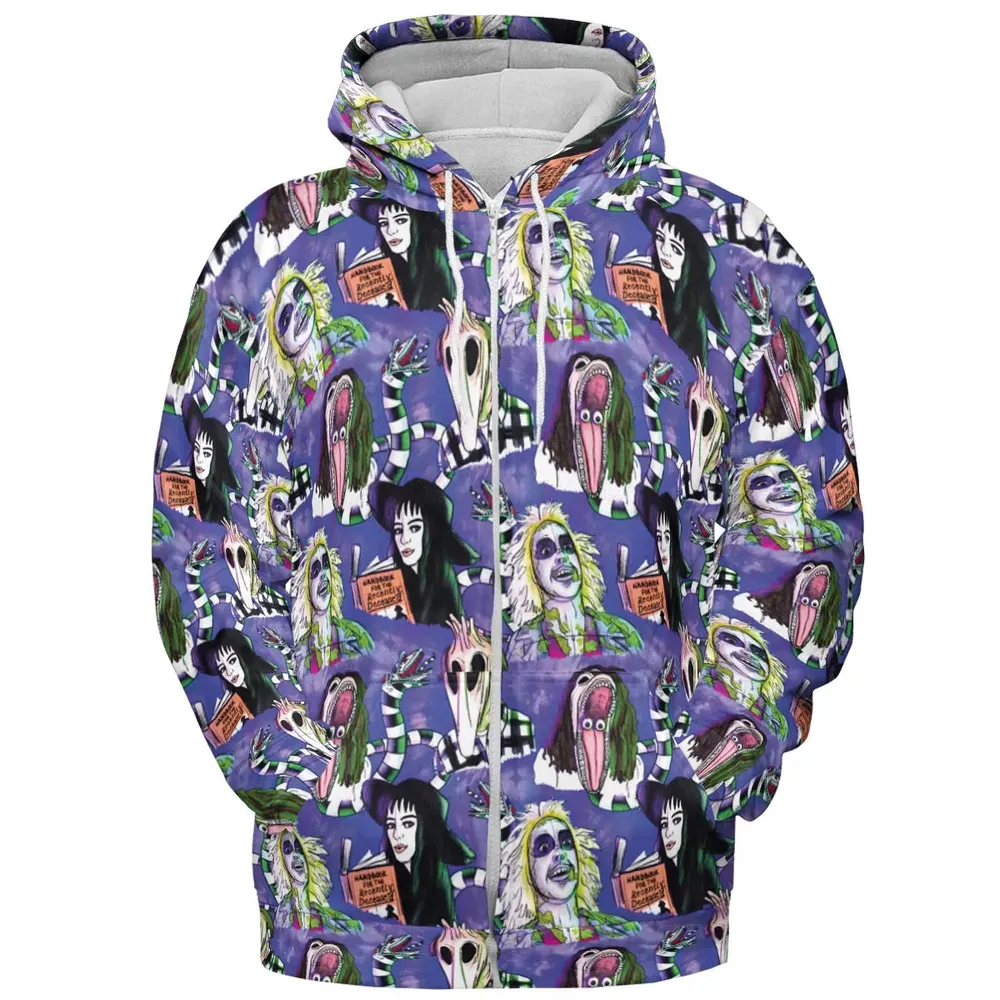 Beetle and Crew Beetlejuice All-over Print Hoodie - 3