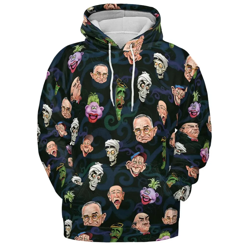 Puppet Comedy Characters All-over Print Hoodie - 2