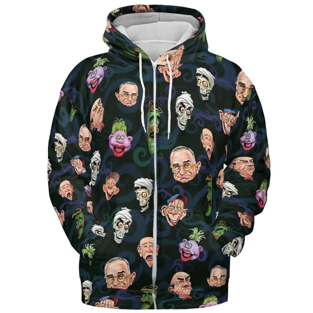 Puppet Comedy Characters All-over Print Hoodie - 3