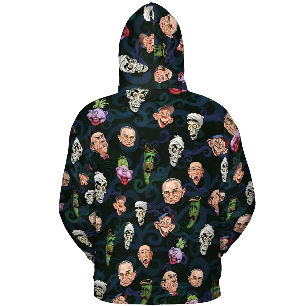 Puppet Comedy Characters All-over Print Hoodie - 4