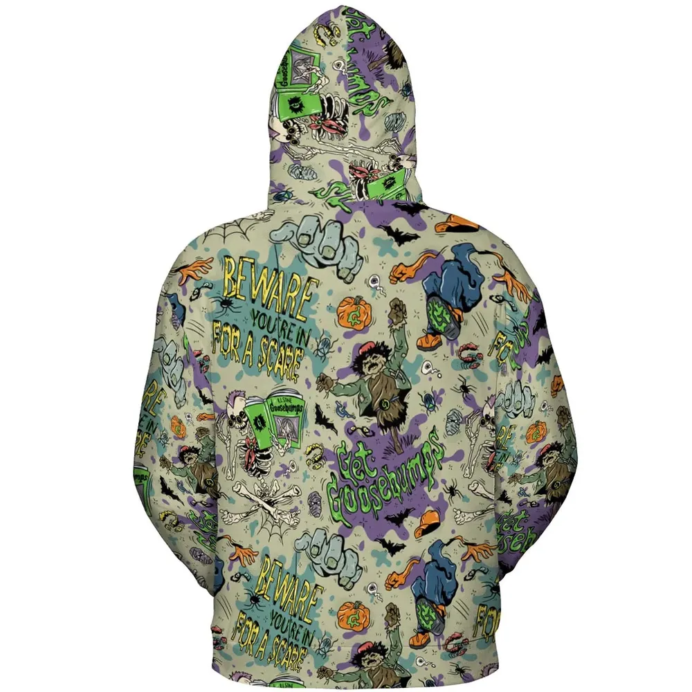 Beware You're In For A Scare Goosebumps All-over Print Hoodie - 4