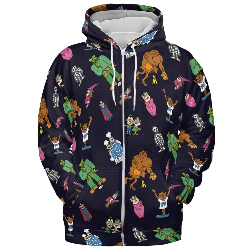 Nostalgic Food Mascots Burger Chef All-over Print Hoodie - 3