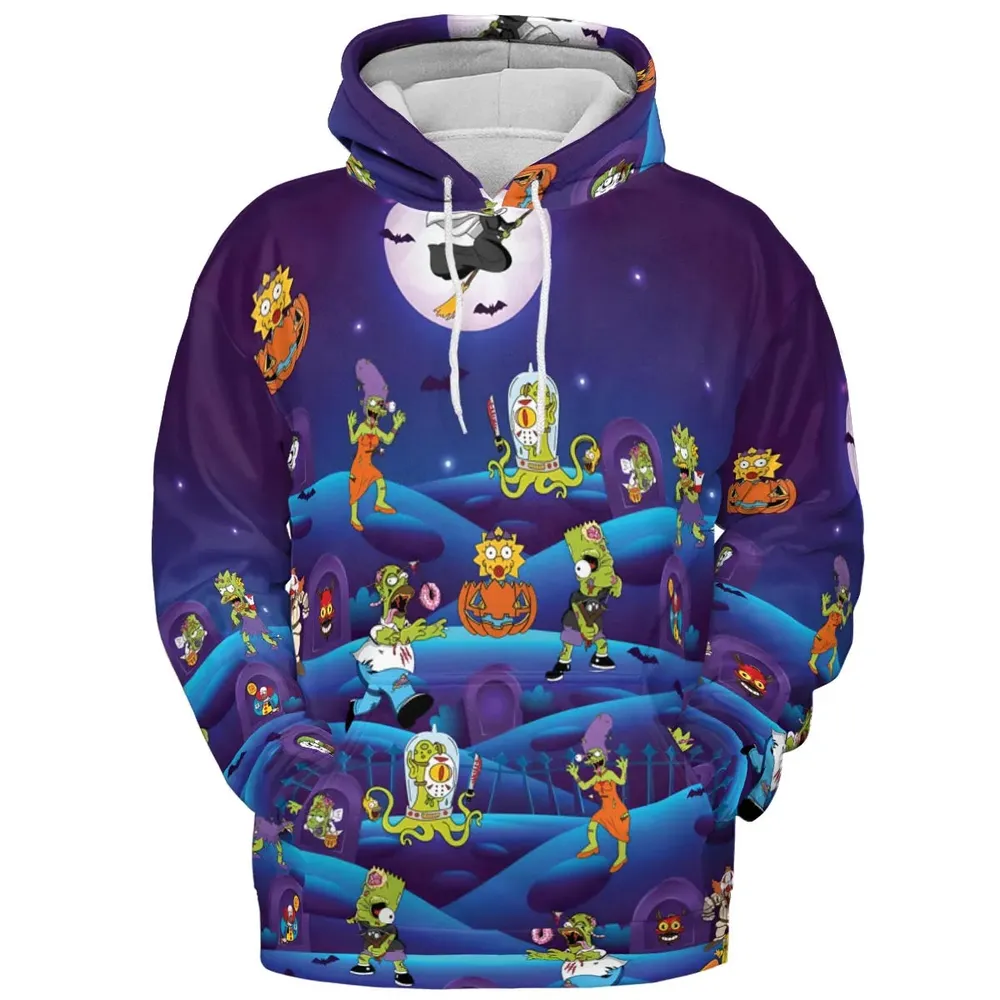 Horror Night The Simpsons All-over Print Hoodie - 2