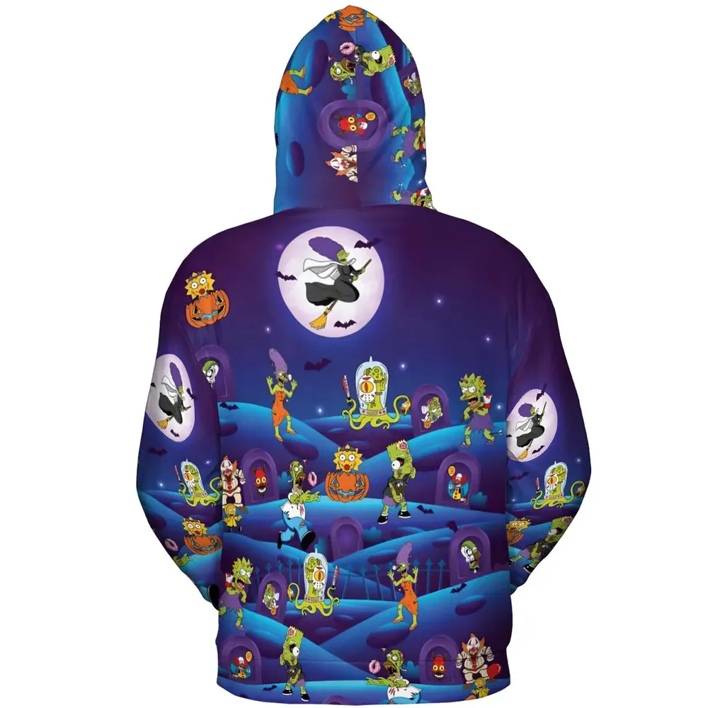 Horror Night The Simpsons All-over Print Hoodie - 4