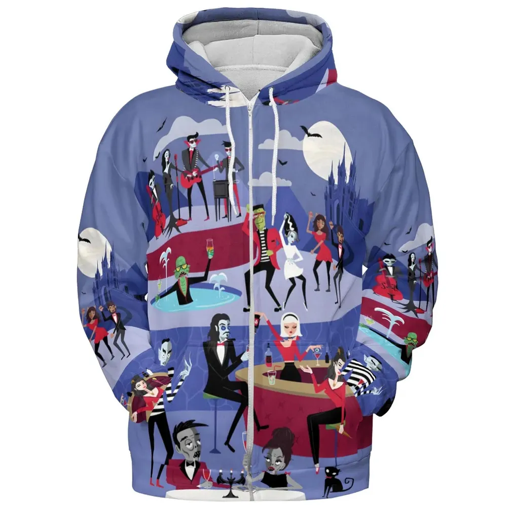 Monster Universal Dance Party All-over Print Hoodie - 3