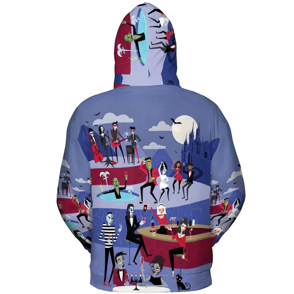 Monster Universal Dance Party All-over Print Hoodie - 4