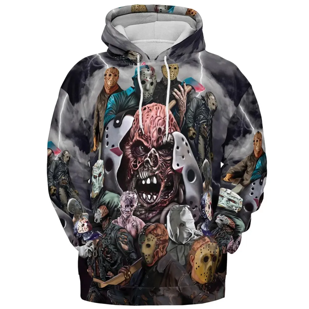 Jason Voorhees Evolution All-over Print Hoodie - 2