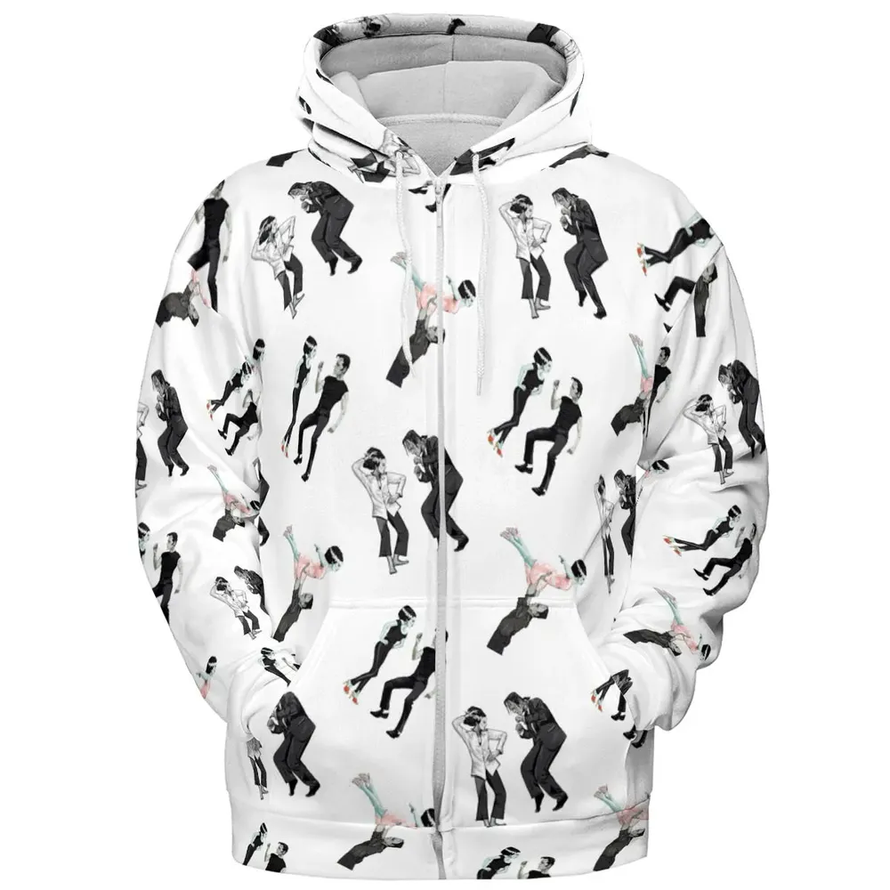 Frankenstein And Bride Movie Dance Scenes All-over Print Hoodie - 3