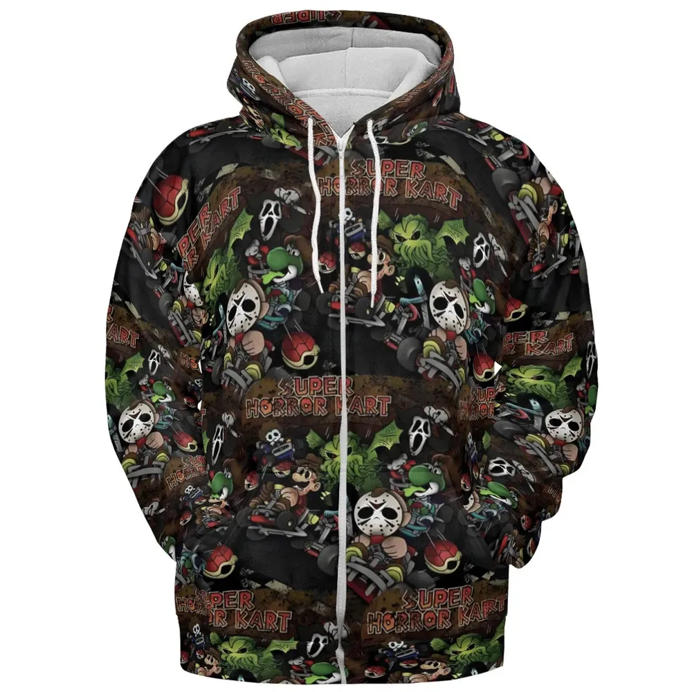 Super Horror Kart All-over Print Hoodie - 3