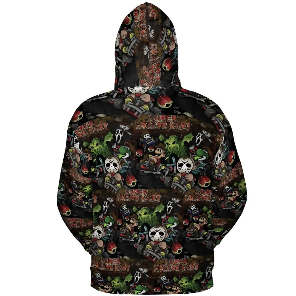 Super Horror Kart All-over Print Hoodie - 4