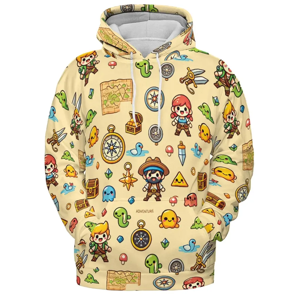 Quest Mode On The Legend of Zelda All-over Print Hoodie - 2