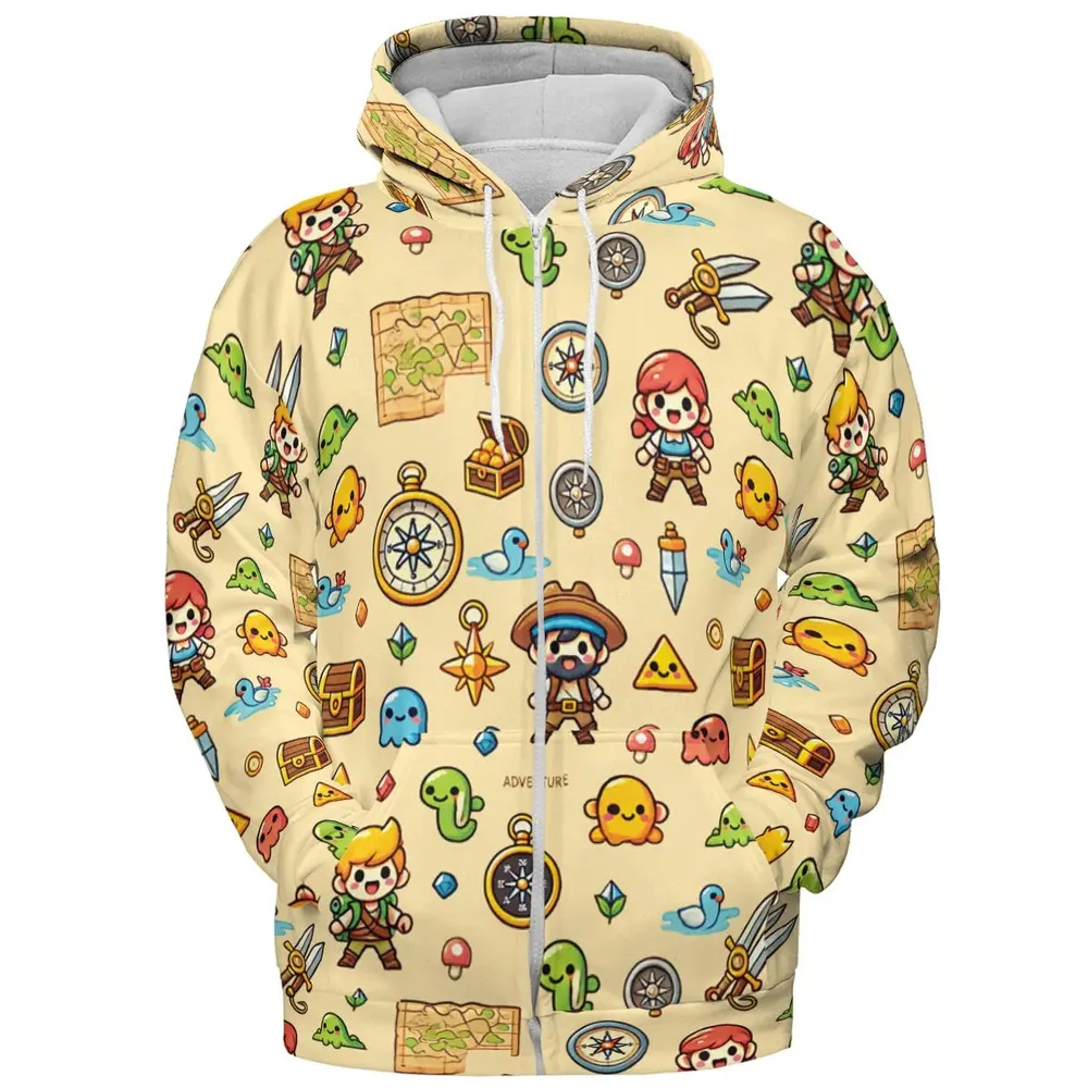 Quest Mode On The Legend of Zelda All-over Print Hoodie - 3