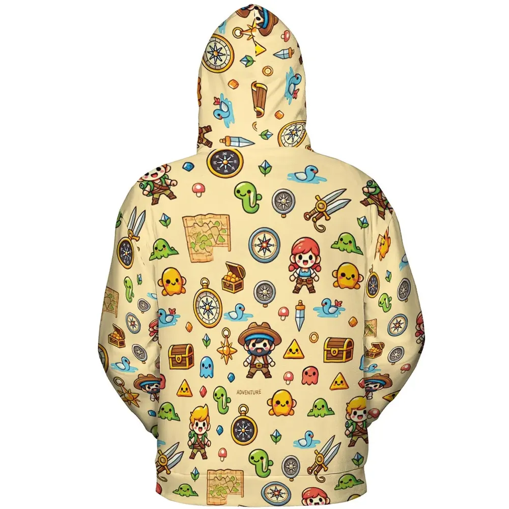 Quest Mode On The Legend of Zelda All-over Print Hoodie - 4