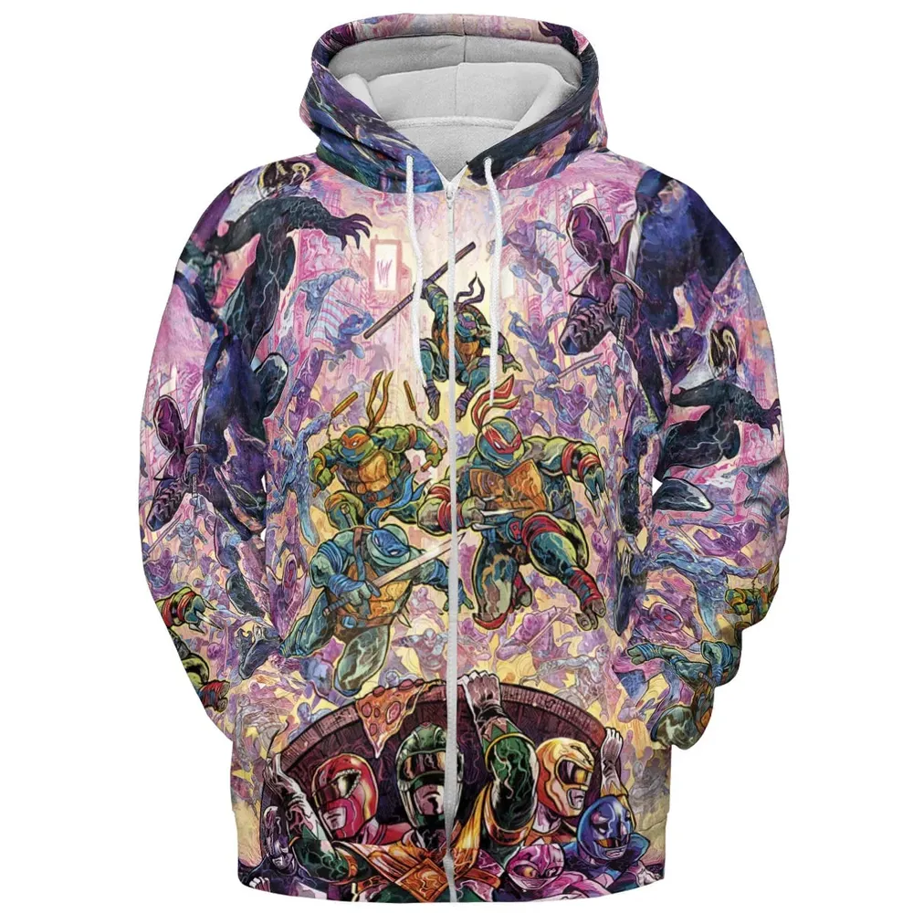 Shell Yeah Teenage Mutant Ninja Turtles All-over Print Hoodie - 3