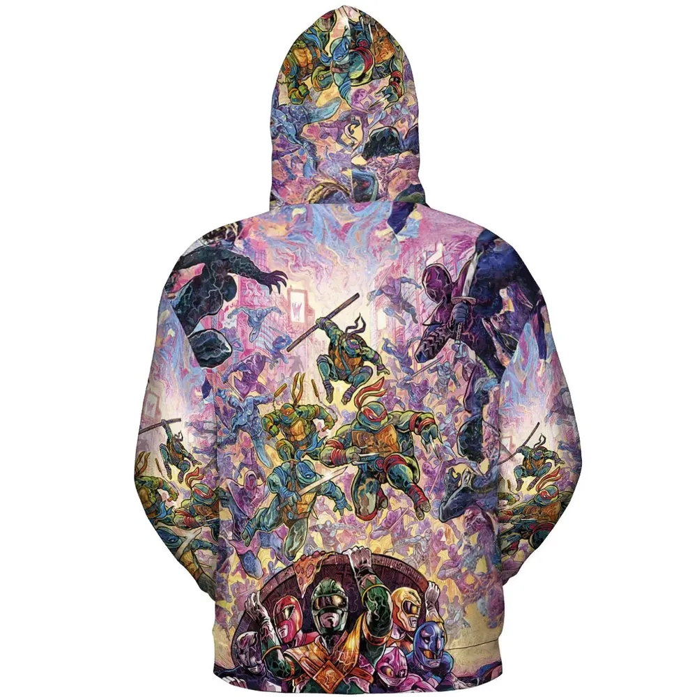Shell Yeah Teenage Mutant Ninja Turtles All-over Print Hoodie - 4