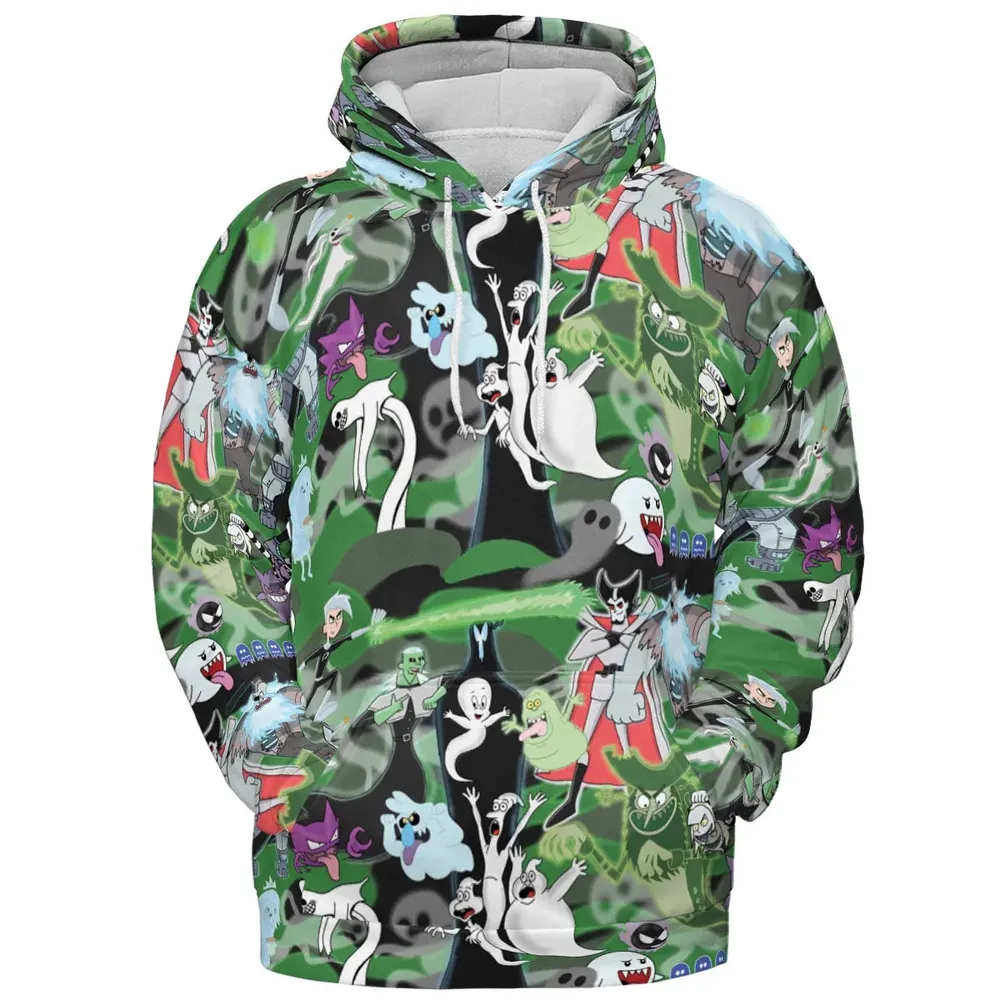 Ghost Cartoon Characters All-over Print Hoodie - 2