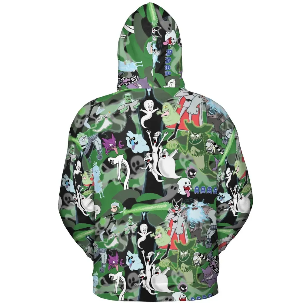 Ghost Cartoon Characters All-over Print Hoodie - 4