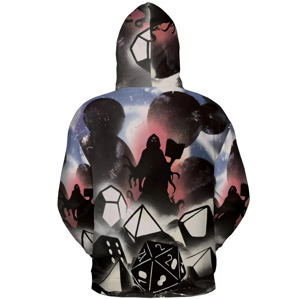 How I Roll DnD All-over Print Hoodie - 4
