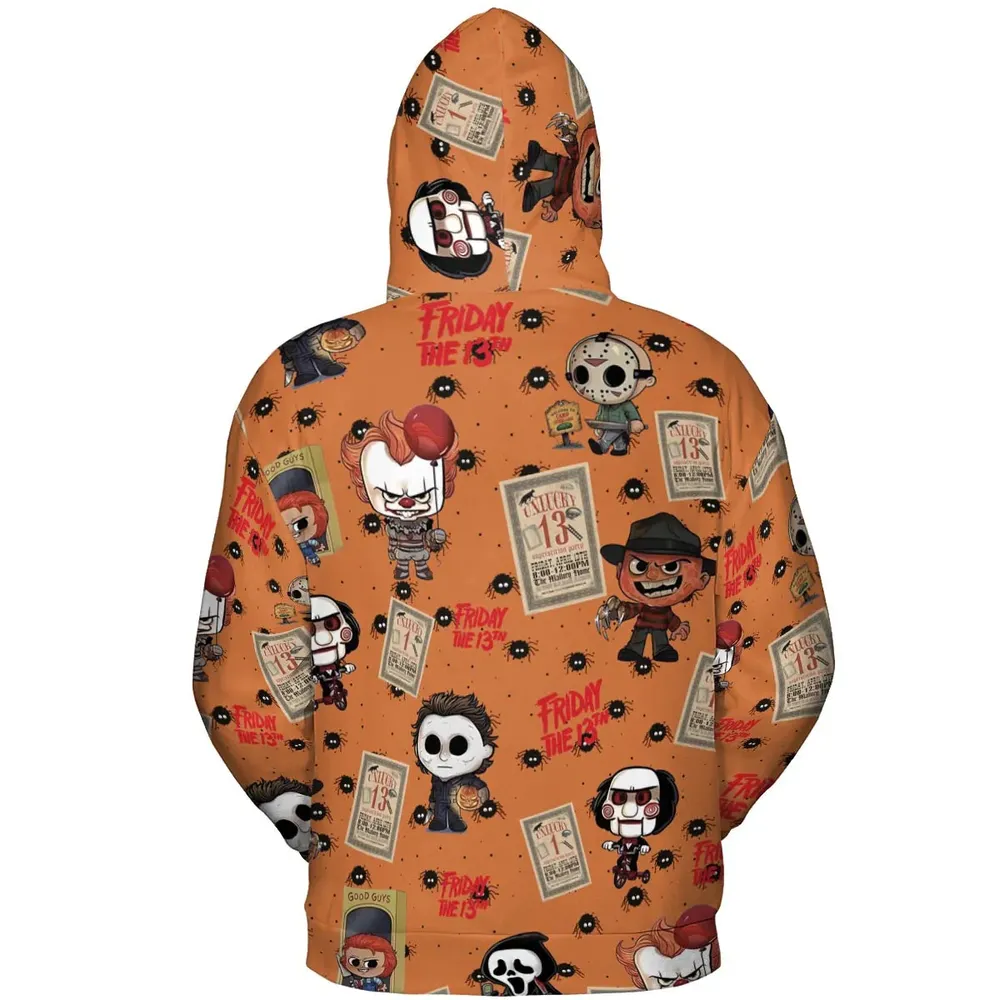 Chibi Horror Characters All-over Print Hoodie - 4