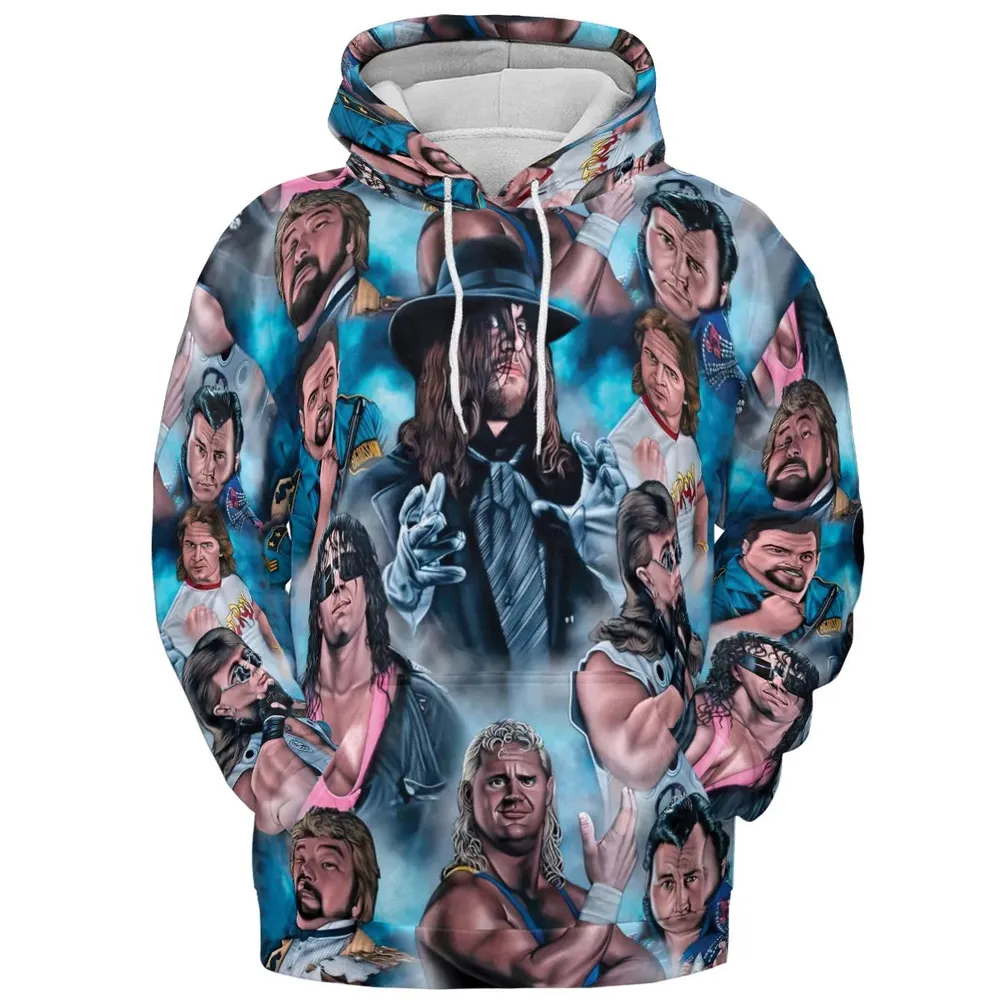90s Wrestlers All-over Print Hoodie - 2