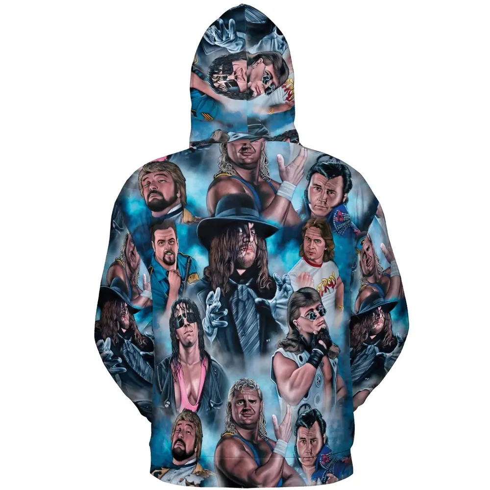 90s Wrestlers All-over Print Hoodie - 4