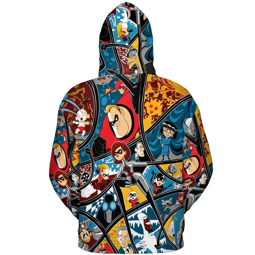 The Incredibles cartoon All-over Print Hoodie - 4