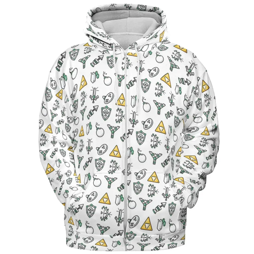 The Zelda Pixel Style All-over Print Hoodie - 3