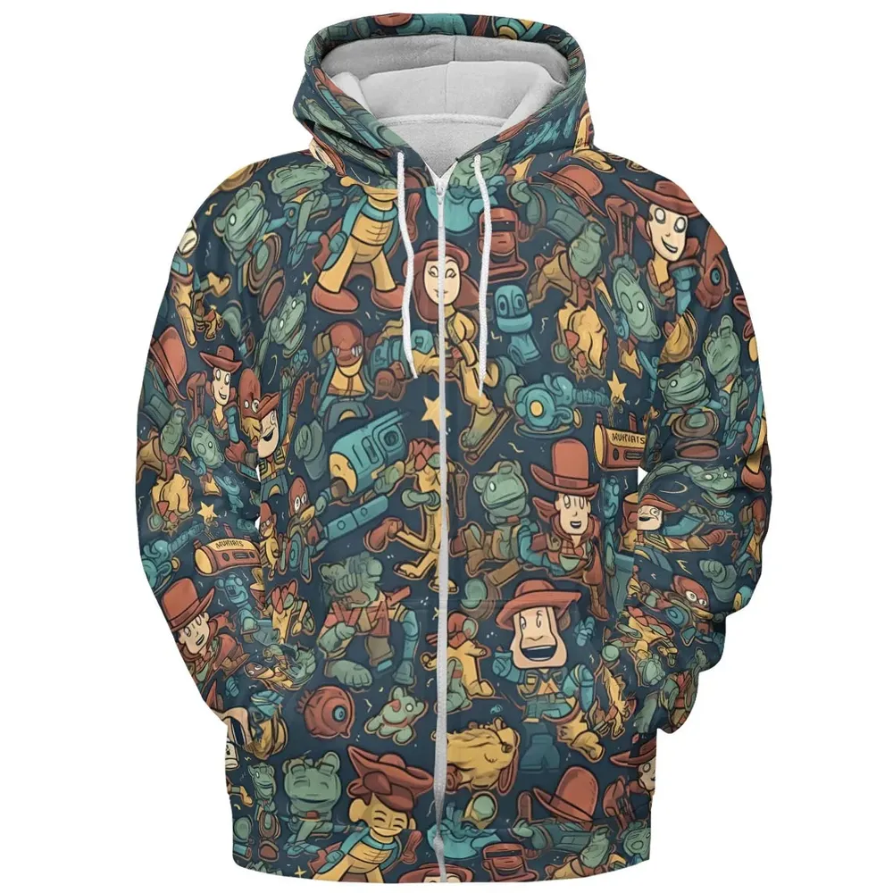 Story of Toy Cowboys Toy Story All-over Print Hoodie - 3