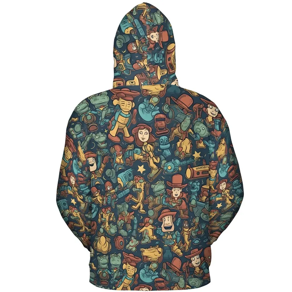Story of Toy Cowboys Toy Story All-over Print Hoodie - 4