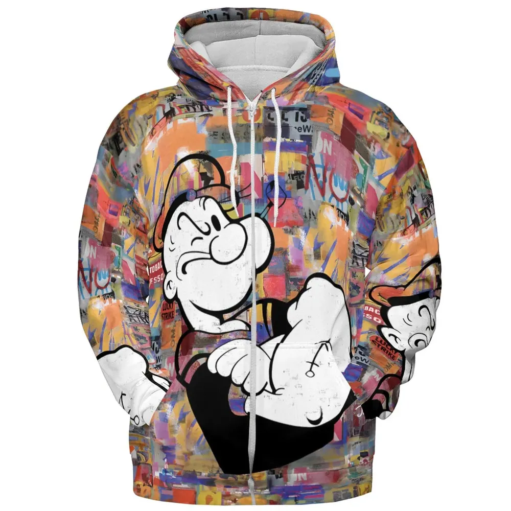 Popeye The Sailor Man All-over Print Hoodie - 3