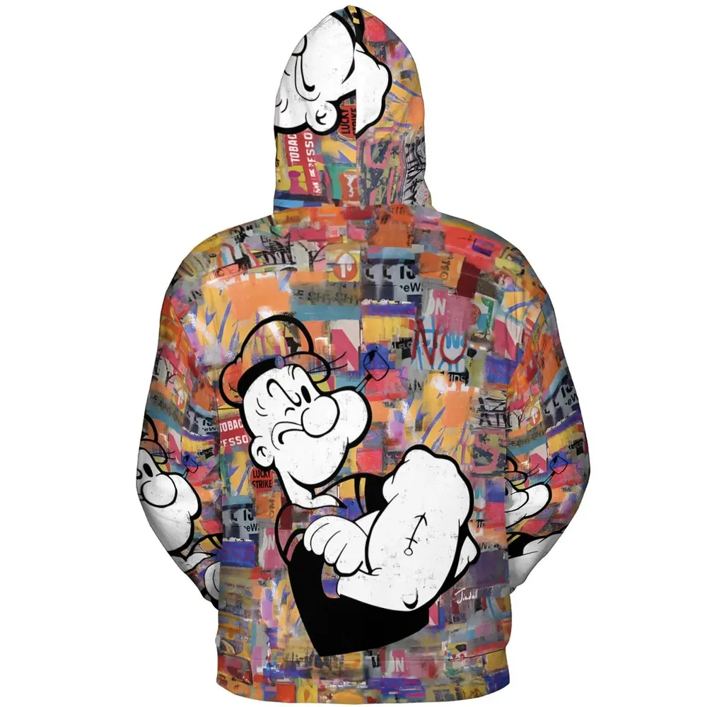 Popeye The Sailor Man All-over Print Hoodie - 4