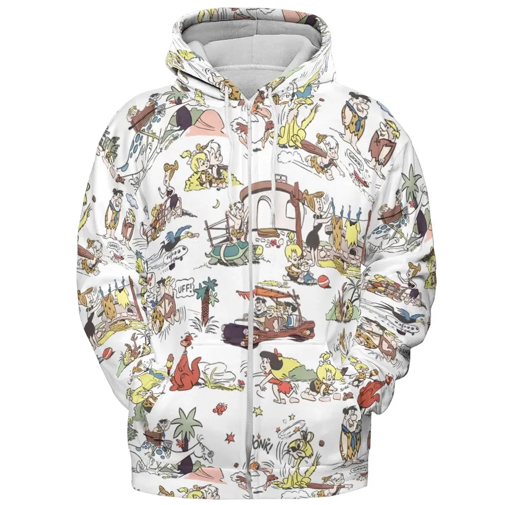 Stone Age Life The Flintstone All-over Print Hoodie - 3