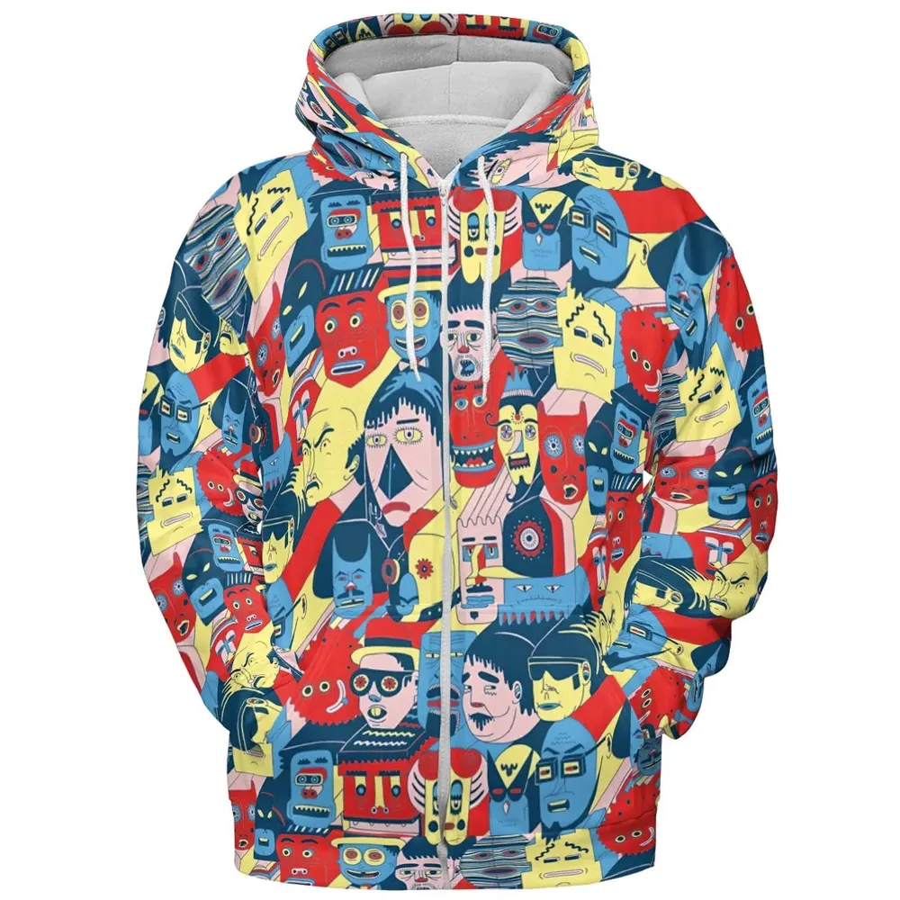 Trash Monsters Adult Swim All-over Print Hoodie - 3