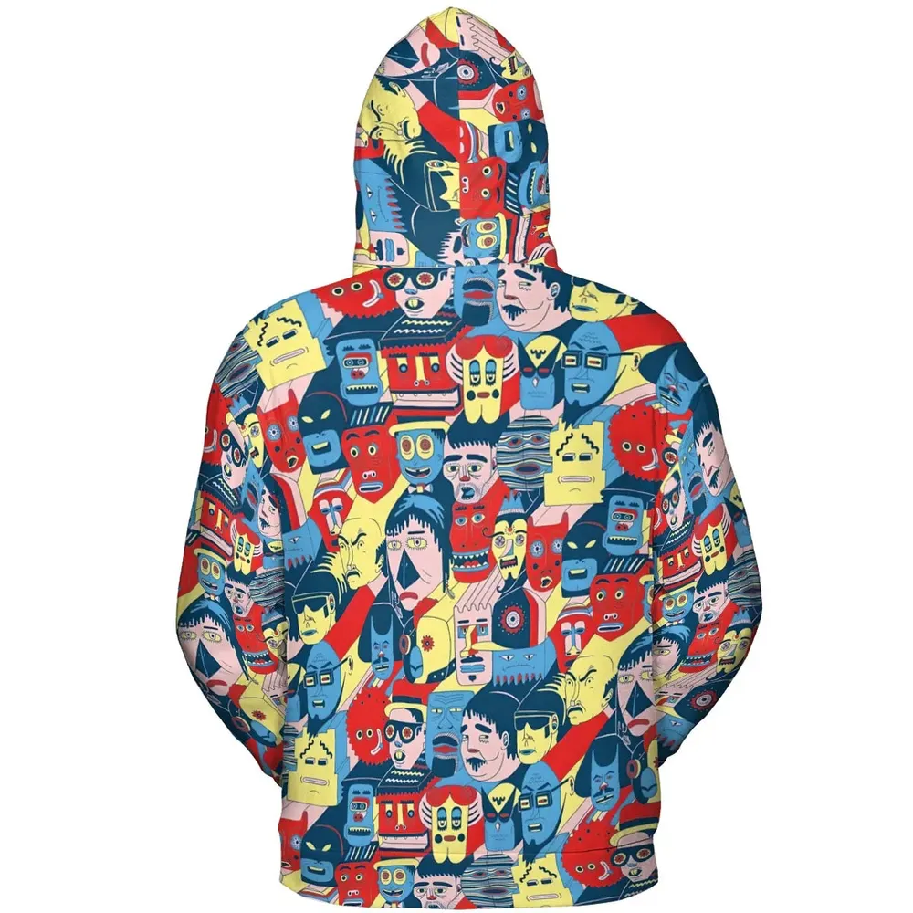 Trash Monsters Adult Swim All-over Print Hoodie - 4