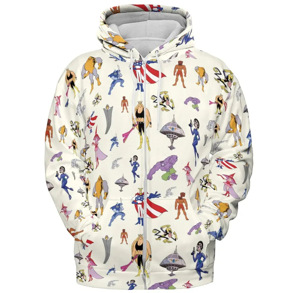 The Justice Friends Characters All-over Print Hoodie - 3