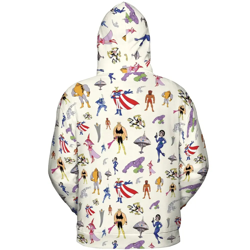The Justice Friends Characters All-over Print Hoodie - 4