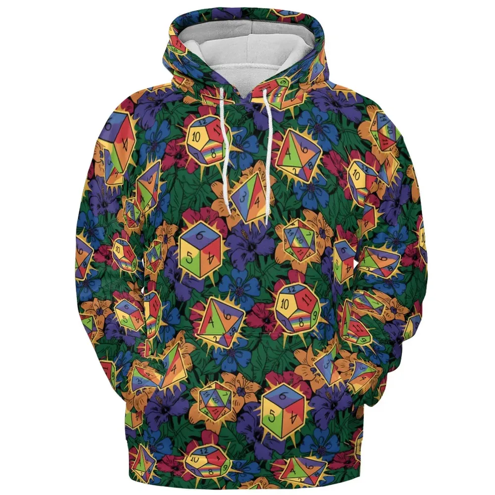 Tropical Dice DnD All-over Print Hoodie - 2