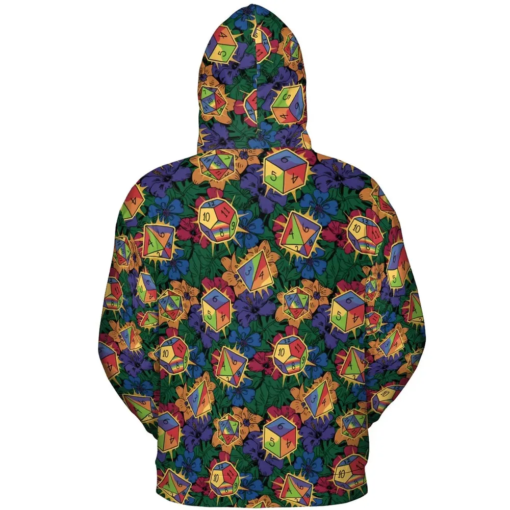 Tropical Dice DnD All-over Print Hoodie - 4